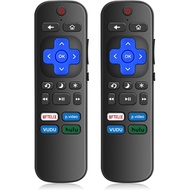(Pack of 2) Replaced Remote Control Only for Roku TV Compatible with TCL Roku/for Hisense Roku/for I