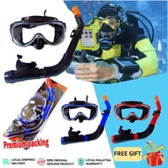 Cermin Mata Renang Menyelam Masker Bawah Air Profesional Dewasa Baharu Snorkeling Anti-Kabut Silikon