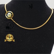 MJ Jewellery Emas Korea Emas Bangkok 24K N351 Rantai Leher Gajah Licin 0.3