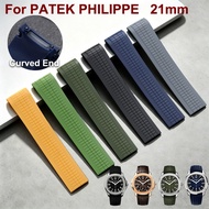for Patek Phillipee Aquanaut 21mm Silicone Curved End Watch Strap5164A 5167A 5168A Colorful Waterpro
