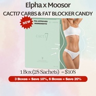 NEW LAUNCH PROMO - MOOSOR CACTI7 CARBO & FAT BLOCKER CANDY - 28 SACHETS