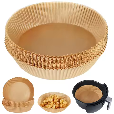 Air Fryer Parchment Paper for 2 to 5 QT, 6.3inch Small Airfryer Liners Compatible with Ninja, Chefma