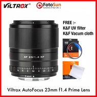 VILTROX AF 23mm f1.4 Prime lens for Fujifilm, Nikon Z