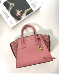 🇺🇸MICHAEL KORS AVRIL新款牛皮荔枝紋蝙蝠包/MK托特包