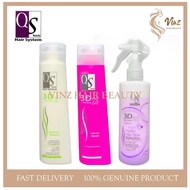 QS 3D Gold Series Shampoo & Mask - 320ml x2 + 3D52 Hydro Hair Spa Leave In Conditioner Spray - 265ml