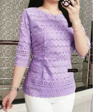 SHOOPI ATASAN Blus Katun Bangkok Premium/BLUSS KATUN BOLONG/BAJU KEBAYA Lapis Katun Adem Resleting B