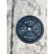 Dumbbell plate weight plate barbell iron plate load 25 kg diameter 5 cm olympic iron plate