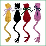 Cute Book Mark Handcraft Cat Book Mark Cute Animal Crochet Book Marker Book Page Marker Aesthetic Re