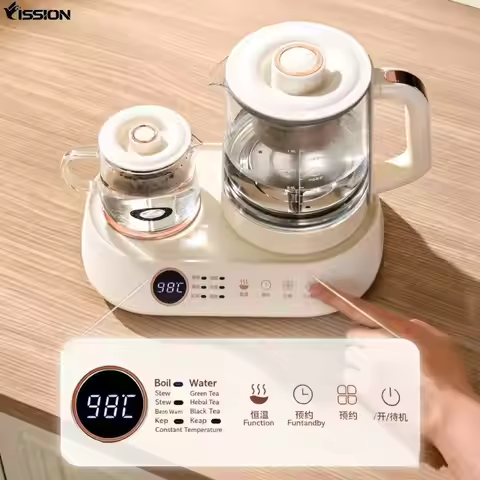 Glass Cordless Electric Kettle with Class a Energy Efficiency 1L Capacity for Home & Office Use
