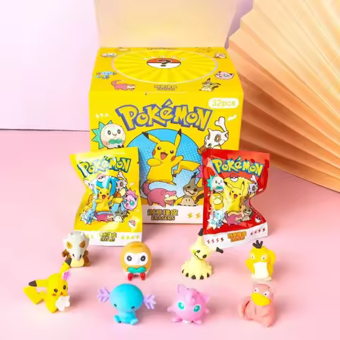 32pcs Pokemon Pikachu Eraser Blind Bags, Cute Cartoon Collectible Erasers, Fun Surprise Stationery &
