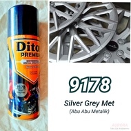 Pilox Diton Premium Silver Grey Met 9178 Abu Abu Metallic Metalik Metalic Cat Mobil Motor Tahan Bensin Sejenis Samurai Pilok Pylox 400ml