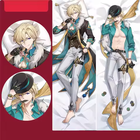 Anime Honkai Star Rail Aventurine Cosplay COSTUME Dakimakura Pillow Case Hugging Body Xmas Gift
