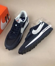 Fragment Design x sacai x Nike LDWaffle 三方聯名 解構藏藍色 男女同款波鞋