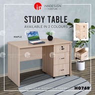 [INNDESIGN.SG] Sapphire Studyry Table Study Desk with Mobile Pedestal Cabinet (Fully Assembled and Free Delivery)