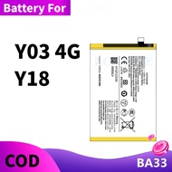 Bateri BA33 sesuai untuk vivo Y18 , Y03 4G Battery