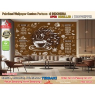 Custom 3D Coffee Theme Wallpaper | Coffeeshop | Coffee Shop | Wall Paper | Wall sticker | Cafe Wallp