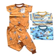 3pcs-Cainito motif short sleeve long pants suit (CPR)