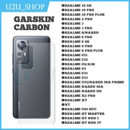 Garskin Carbon Realme C53 C35 Narzo N53 10 4G 10 Pro 5G 10 Pro Plus Realme 2 Pro 3 3 Pro Realme 6 6 