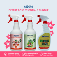 ANDGRO Foliar Spray for Flowering (Desert Rose) &amp; Foliar Spray for Healthy Leaves &amp; White Oil Bundle Deal