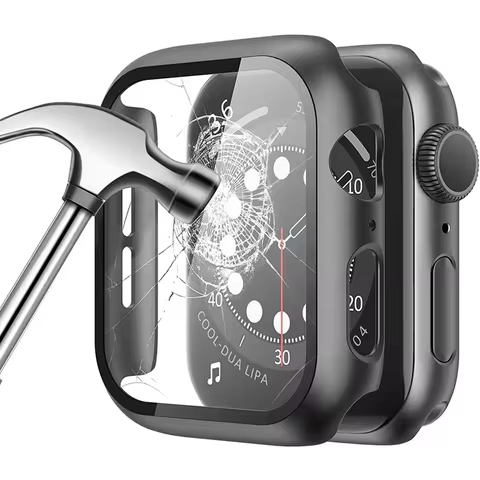 360° Full Screen Protector Hard Case for Apple Watch 7/6/SE/5/4/3/2/1 Cover Tempered Glass Film for 