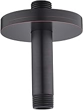 RANDOM Straight Shower Arm with Flange Oil Rubbed Bronze 4 Inches Ceiling Mount Shower Head Extensio
