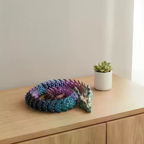3D Printed 30cm Dragon Egg With Articulated Dragon Model Home Decor Items Room Decoration Sculptures