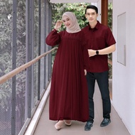 Nuraini l l Muslim Dress Wanita Couple CP BJ Gamis Kondangan