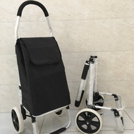 Aluminum Alloy Grocery Shopping Cart Trolley Cart Foldable Shopping Cart Supermarket Shopping Cart T
