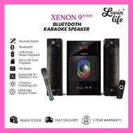 Xenon 9 BTRM 2.1 Speaker 200W Max Bluetoorh Karaoke Speaker Subwoofer Micro SD Card USB drive RGB Li