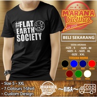 Flat Earth Society Logo T-Shirt Distro Shirt