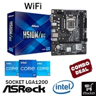 ASROCK H510M/AC INTEL H510 LGA1200 MOTHERBOARD + INTEL 11TH GEN CPU COMBO PROMO