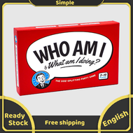Who Am I & What Am I Doing? Card Game Family Party Guess Card Game