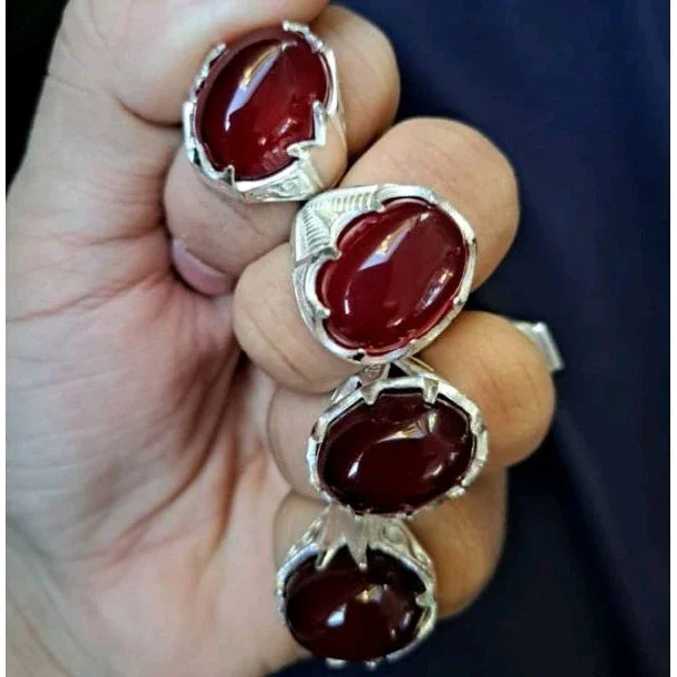 Cincin    Batu     Merah     DELIMA     Asli