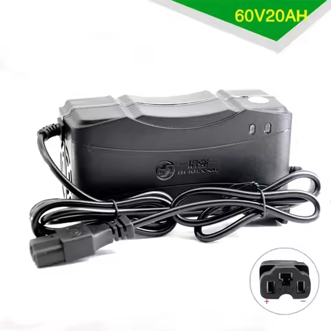New 60V 20AH Smart Electric Car Charger For Rechargeable AGM Gel Lead Acid Battery 10AH 12AH 14AH DC