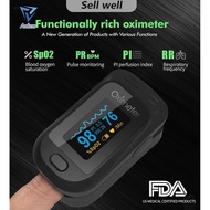 ◊♀﹍Auken[fast shipped] CE Finger Pulse Oximeter Omron Medical Finger Clip Oxygen Saturation Monitor