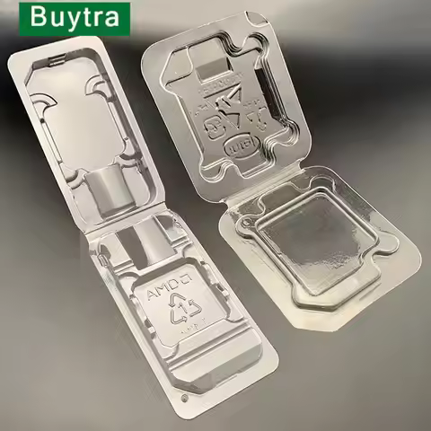 10pcs CPU Clamshell Tray Box AMD Case Holder Protection For AMD AM2 AM3 FM1 FM2 Shell CPU Protection