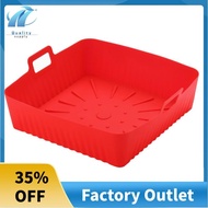23cm/9Inch Square Large Silicone Air Fryer Liners Mold for  Air Fryer 6-8QT Reusable Airfryer Oven B