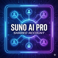 Suno AI Pro Shared Account (3 Users) | 1 MONTH