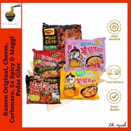 [5 IN 1] Ramen Original, 2X Spicy, Cheese, Carbonara & Maggi Pedas Giler