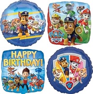 Anagram Paw Pups on Patrol 4pc Birthday Foil Balloons Bouquet Decorations