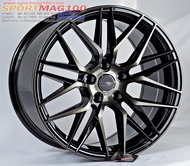 ล้อแม็กซ์ใหม่ SSW Vorsteiner S348 สีดำแลคชา ขนาด 8-17นื้ว 5รู114 offset38(21116)