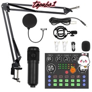 TOPABC Audio Mixer, Mobile Phone BM800 Condenser Microphone Kit, Fashion Computer Sound Card Streami