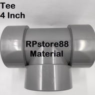 Tee PVC 4" D RUCIKA - 4 INCH T CONNECTION - 4 INCH TEE PIPE CONNECTION
