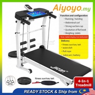 4 In 1 Running Machine Foldable Running Treadmill Folding Treadmill Home Exercise Workout Fitness Gym Mini Sit Up Stand