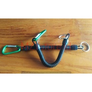 Spiral LanyardTALI Rubber Carbiner Fastener Hook Pliers Fishing Lock