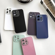 MIRROR CASE งานมาใหม่ พร้อมส่งจากไทย เคสสีพื้นงานกระจกมีโลโก้เงา iPhone 15 15promax 14 14promax 13 1