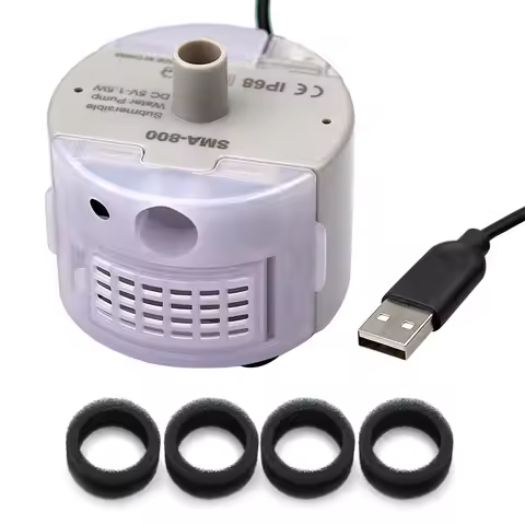 SMA-800 USB Water Pump and Filter DIY Pet Drinking Fountain Low Noise Brushless Motor Submersible Pu
