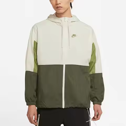Nike Authentic Men's Woven Hooded Color-Block Sports Training Jacket Jacket DO0776-072