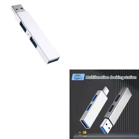 B0KA Portable USB3.0 Hub, USB Extension for Mouse, Keyboard, Flash Drive, Easy to Use