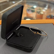 85%NEW USED TIFFANY & CO BRACELET 18K金 L碼 T WIRE 窄版雙T #蒂芙尼手鐲大號